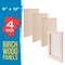 Unfinished Cradled Wood Panels for Painting, 4 Pack of 9x12 inch - Studio Birch Wooden Canvas Boards 3/4" Deep - Mixed-Media Craft, Acrylic, Oil, Encaustic, Paint Pouring Panel Board